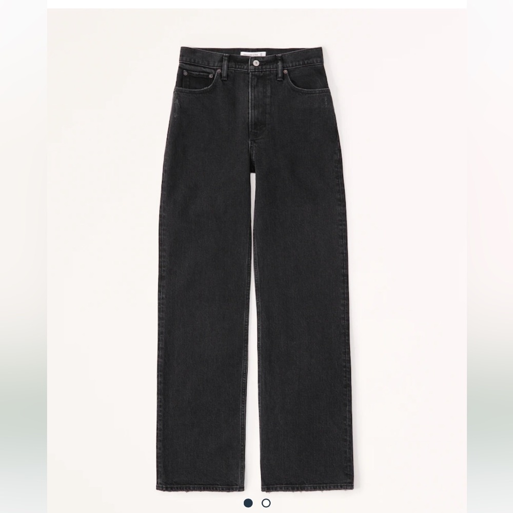 Abercrombie 90s Ultra High Rise Curve Love Jean Black